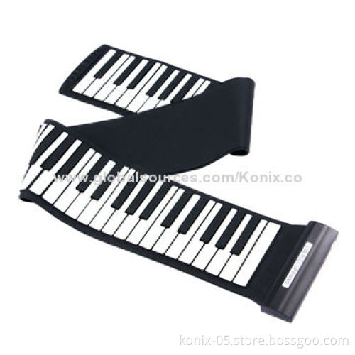 Foldable midi roll-up piano, 88-key for children